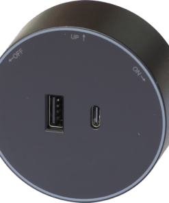 Bộ ổ cắm cao cấp PC aluminum có LED 1 USB 1 Type-C Duhal S1B651