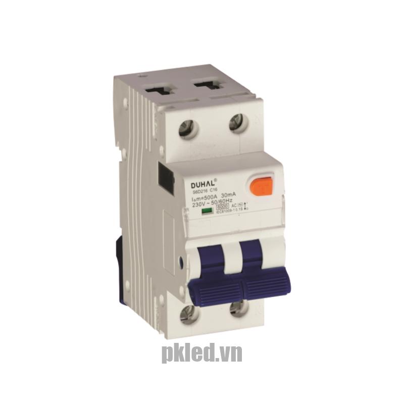 CB chống dòng rò 2 cực 50A 30mA 6kA Duhal S6D250